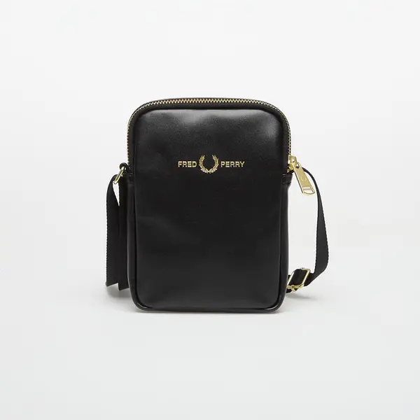 FRED PERRY Чанта FRED PERRY Smooth Leather Small Side Bag Black Universal
