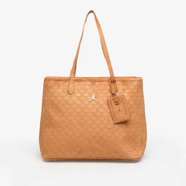 Jordan Чанта Jordan Jam Suede Monogram Tote Cognac Universal