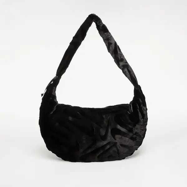 Nike Чанта Nike Sportswear Faux Fur Slouchy Bag 19L Black/ Black Universal