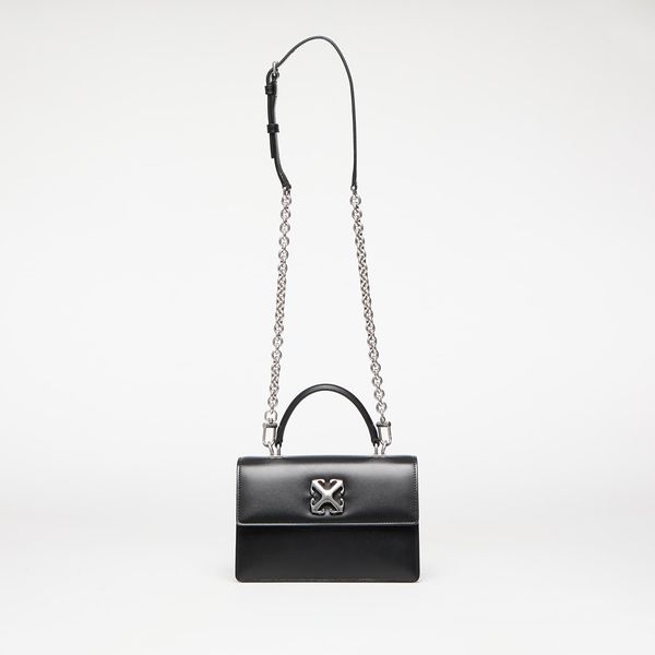Off-White Чанта Off-White Jitney 1.4 Top Handle Chain Black/ Silver Universal