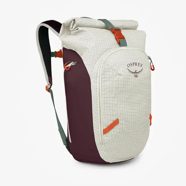 Osprey Чанта Osprey Transporter Roll Top Mystery White/ Moody Burgundy Universal