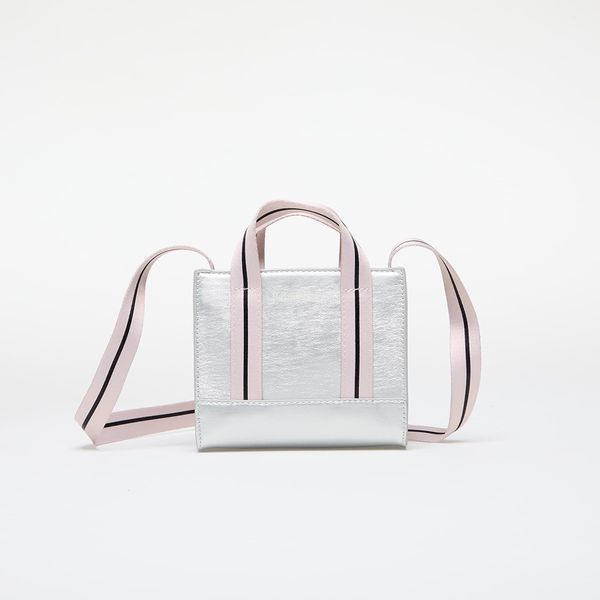 Palm Angels Kids Чанта Palm Angels Kids Palm Angels Kids Shiny Mini Tote Silver/ Off White Universal