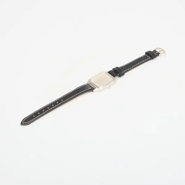 Our Legacy Часовници OUR LEGACY No Time Watch Sterling Silver Black Strap Universal
