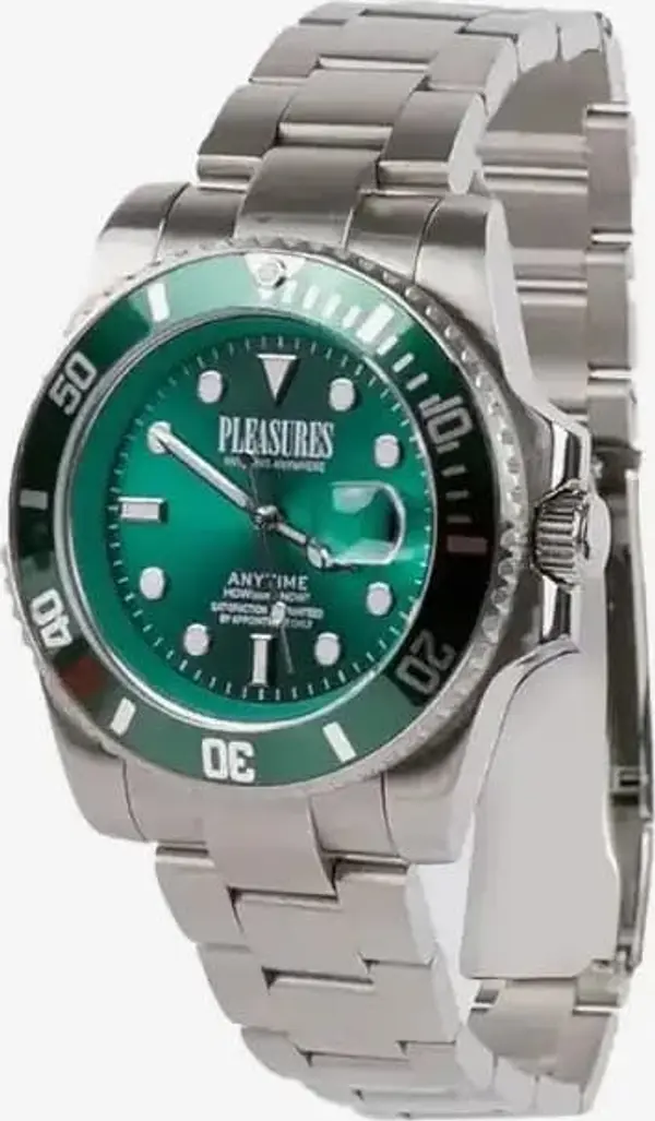 PLEASURES Часовници PLEASURES Anytime Watch Silver/Green Universal