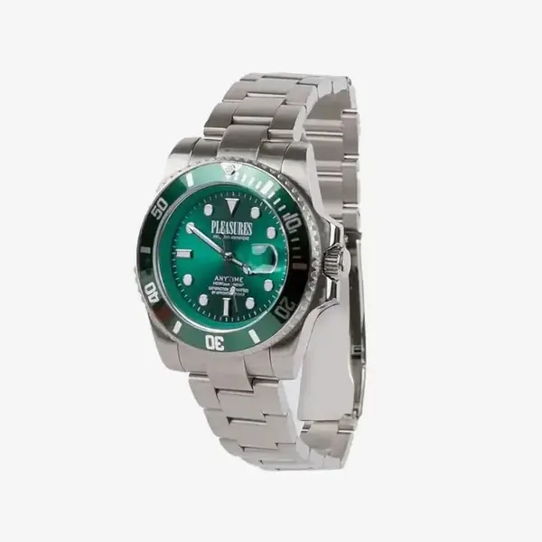 PLEASURES Часовници PLEASURES Anytime Watch Silver/Green Universal
