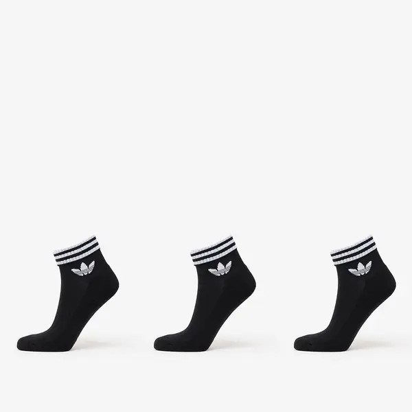 adidas Originals Чорапи adidas 3-Stripes Ankle Socks 3-Pack Black L