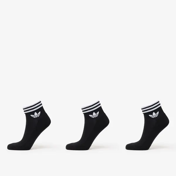 adidas Originals Чорапи adidas 3-Stripes Ankle Socks 3-Pack Black M