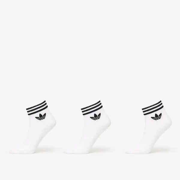 adidas Originals Чорапи adidas 3-Stripes Ankle Socks 3-Pack White M