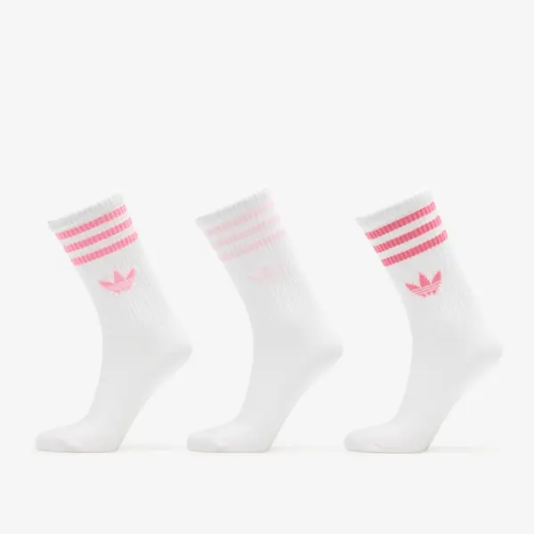 adidas Originals Чорапи adidas 3-Stripes Crew Socks 3-Pack Bliss Pink/ Clear Pink/ Pink Fusion S