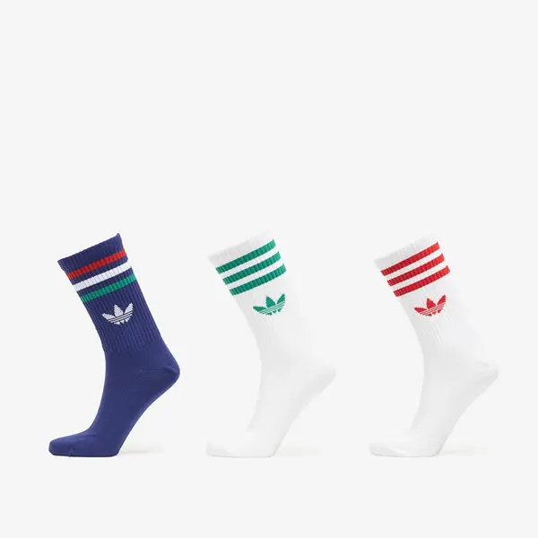 adidas Originals Чорапи adidas 3-Stripes Crew Socks 3 Pairs Victory Blue/ White/ White S