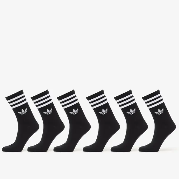 adidas Originals Чорапи adidas 3-Stripes Crew Socks 6 Pairs Black L