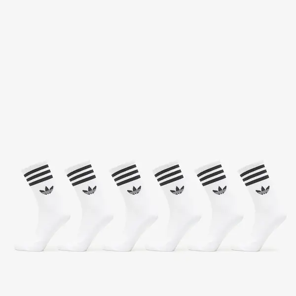 adidas Originals Чорапи adidas 3-Stripes Crew Socks 6 Pairs White S