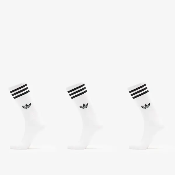 adidas Originals Чорапи adidas 3S High Crew Socks 3-Pack White/ White/ White L