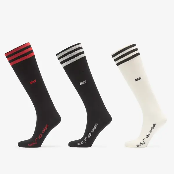 adidas Originals Чорапи adidas By Avavav Kneesocks 3-Pack Cream White/ Black/ Black L