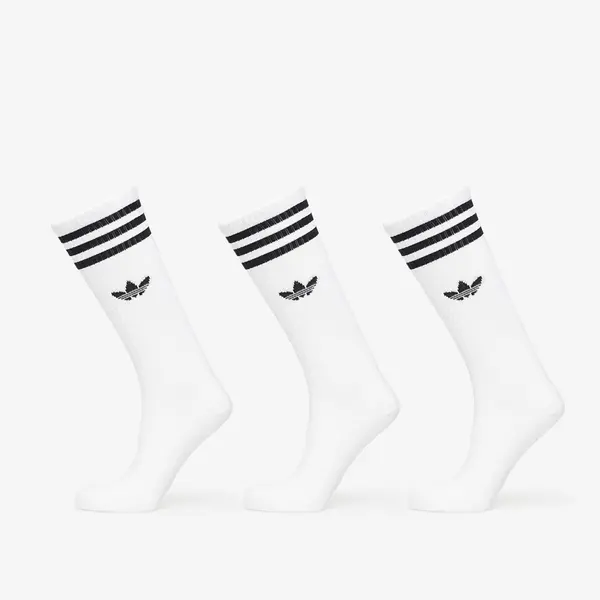 adidas Originals Чорапи adidas High Solid Crew Sock 3-Pack White XL