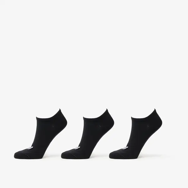 adidas Originals Чорапи adidas Liner Socks 3-Pack Black/ Medium Grey Heather/ Black XL