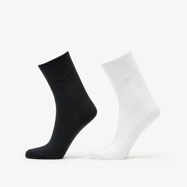 adidas Originals Чорапи adidas Originals Premium Essentials Crew Sock 2-Pack White/ Black XL