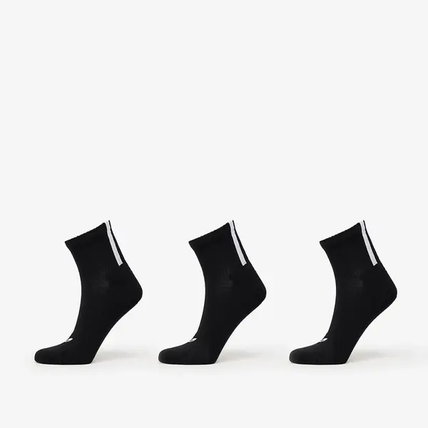 adidas Originals Чорапи adidas Quarter 3 Back Stripes Socks 3-Pack Black/ White L
