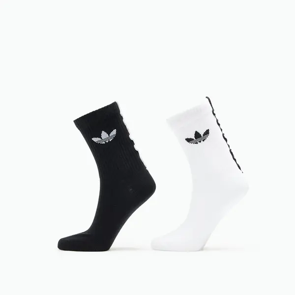 adidas Originals Чорапи adidas Ruffle Crew Socks 2-Pack White/ Black/ Blue S