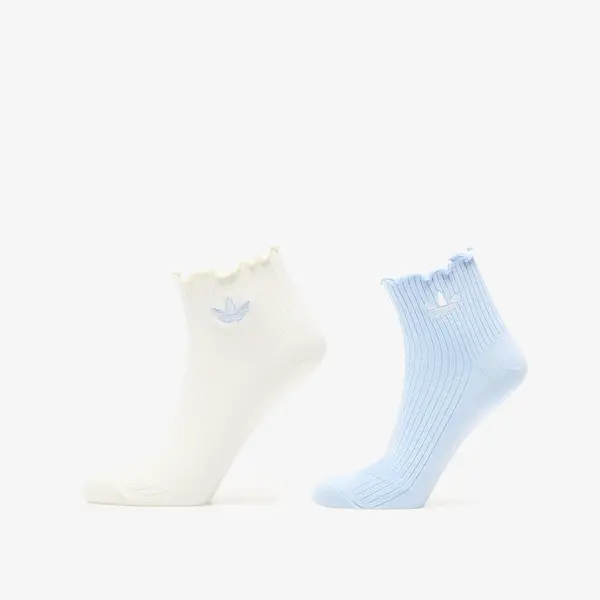 adidas Originals Чорапи adidas Ruffle Quarter Socks Crystal Sky/ Off White M