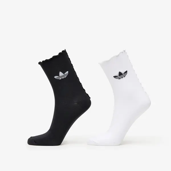 adidas Originals Чорапи adidas Ruffle Socks 2-Pack White/ Black L