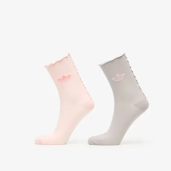 adidas Originals Чорапи adidas Ruffle Socks 2 Pairs Sandy Pink/ Grey Two M