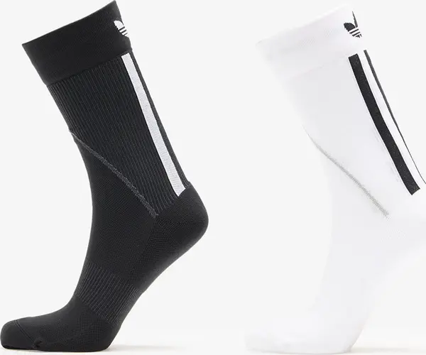 adidas Originals Чорапи adidas Techy Crew Socks 2-Pack White/ Black M