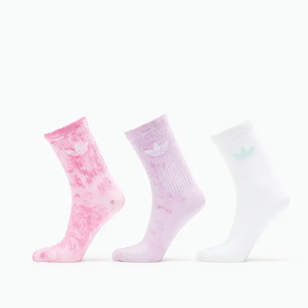 adidas Originals Чорапи adidas Tie Dye Crew Socks 3-Pack Bliss Pink L