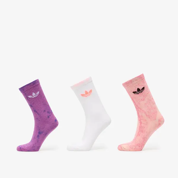 adidas Originals Чорапи adidas Tie Dye Crew Socks 3 Pairs Blush Pink/ Purple Rush/ White M