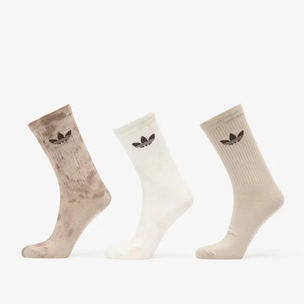 adidas Originals Чорапи adidas Tie Dye Crew Socks 3 Pairs Off White/ Wonder Beige/ Dark Brown M