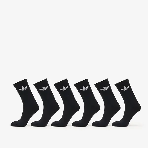 adidas Originals Чорапи adidas Trefoil Crew Sock Cushion 6-Pack Black S