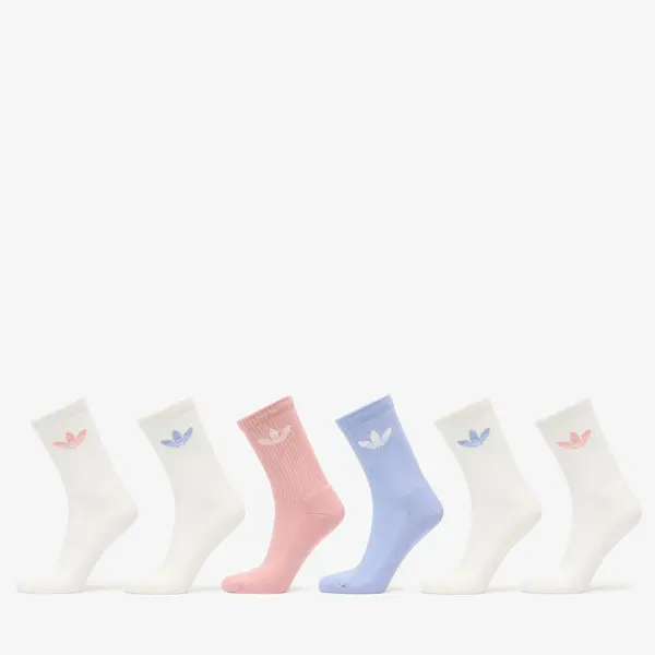 adidas Originals Чорапи adidas Trefoil Crew Sock Cushion 6-Pack Chalk Blue XS