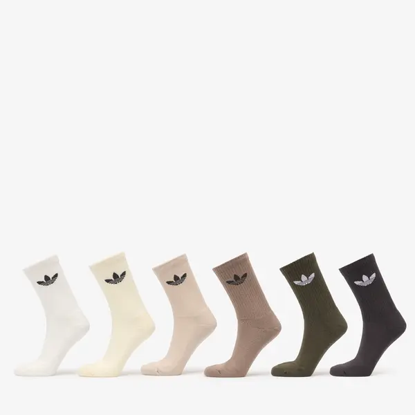 adidas Originals Чорапи adidas Trefoil Crew Sock Cushion 6-Pack Cloud White S