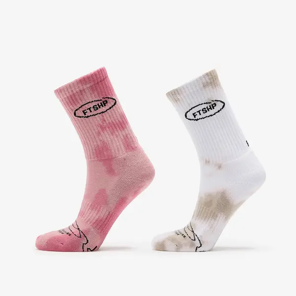 FTSHP Чорапи Footshop Basic Crew Socks 2-Pack Tie Dye Color 39-42