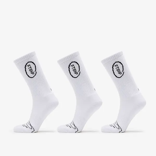 FTSHP Чорапи Footshop High Crew Socks 3-Pack White 36-38