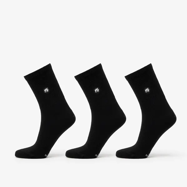 FTSHP Чорапи Footshop Short Socks 3-Pack Black 43-46