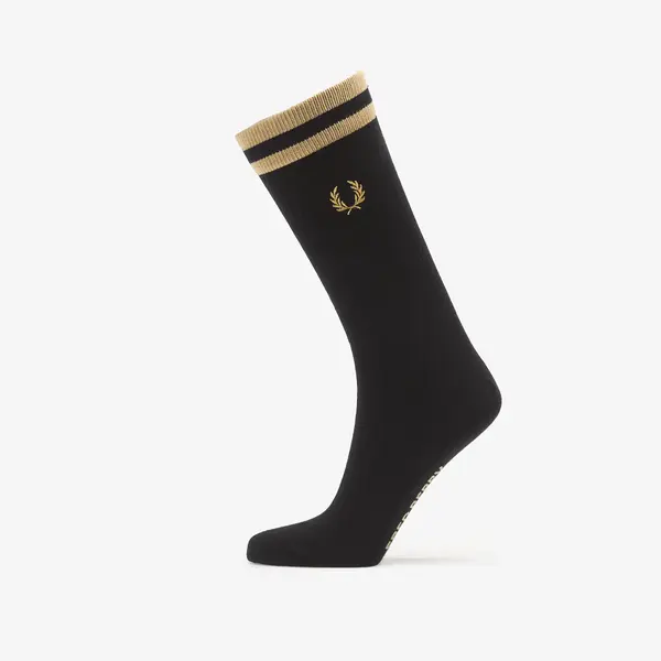 FRED PERRY Чорапи Fred Perry Tipped Sports Sock Black/ Champagne 43-46