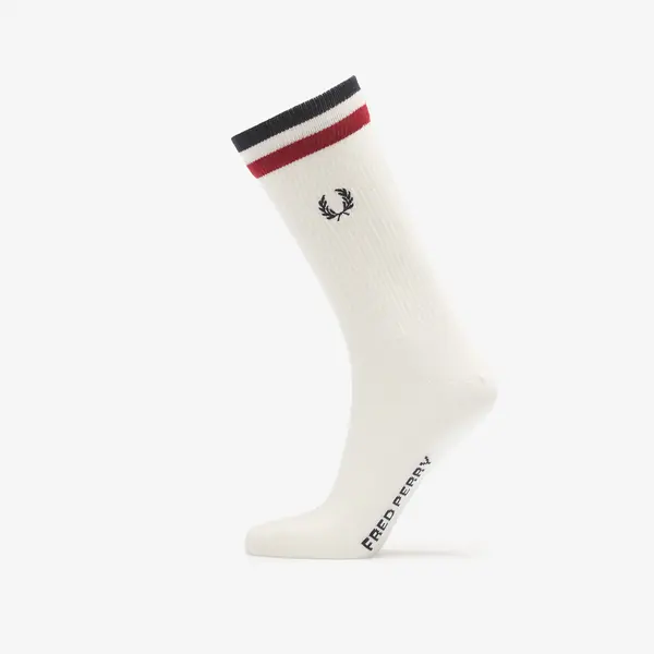 FRED PERRY Чорапи Fred Perry Tipped Sports Sock Snow White/ Burnt Red/ Navy 43-46