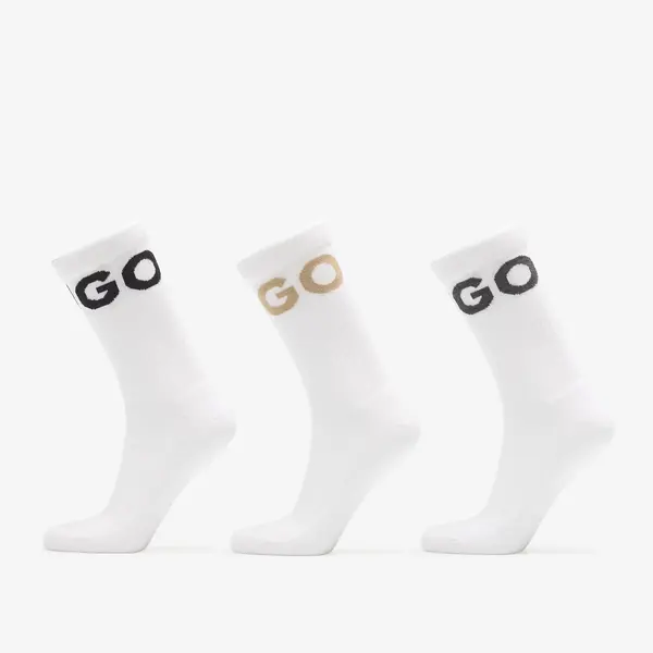 Hugo Boss Чорапи Hugo Boss 3-Pack Qs Iconic Cc White 39-42