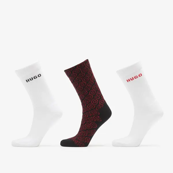 Hugo Boss Чорапи Hugo Boss 3-Pack Qs Logo Aop Cc Multicolor 39-42