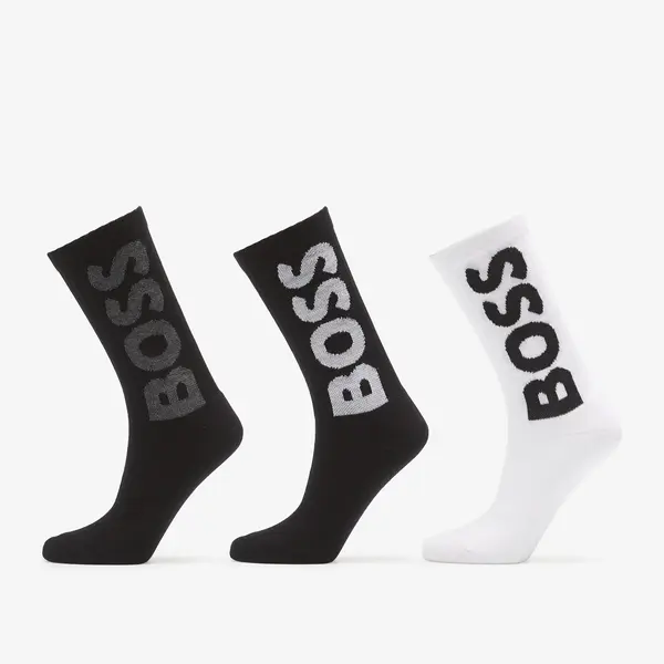 Hugo Boss Чорапи Hugo Boss 3-Pack Qs Rib Logo Cc Multicolor 39-42