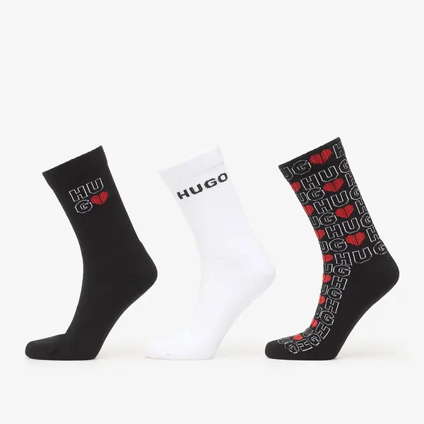 Hugo Boss Чорапи Hugo Boss 3-Pack Qs Valentine Cc Excalibur Grey 40-46