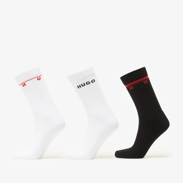 Hugo Boss Чорапи Hugo Boss 3 Pack Quarter Socks Rib Spaced Multicolor 43-46