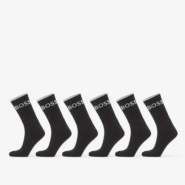 Hugo Boss Чорапи Hugo Boss 6-Pack QS Stripe CC Socks Black 39-42