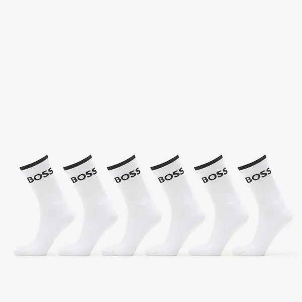 Hugo Boss Чорапи Hugo Boss 6-Pack QS Stripe CC Socks White 43-46