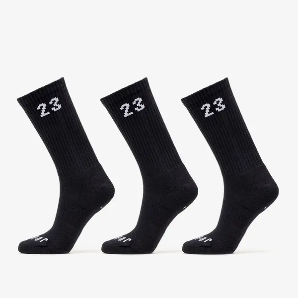 Nike Чорапи Jordan Essentials Crew Socks 3-Pack Black/ White S