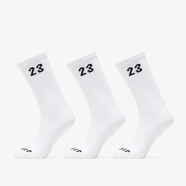 Jordan Чорапи Jordan Essentials Crew Socks 3-Pack White/ Black XL