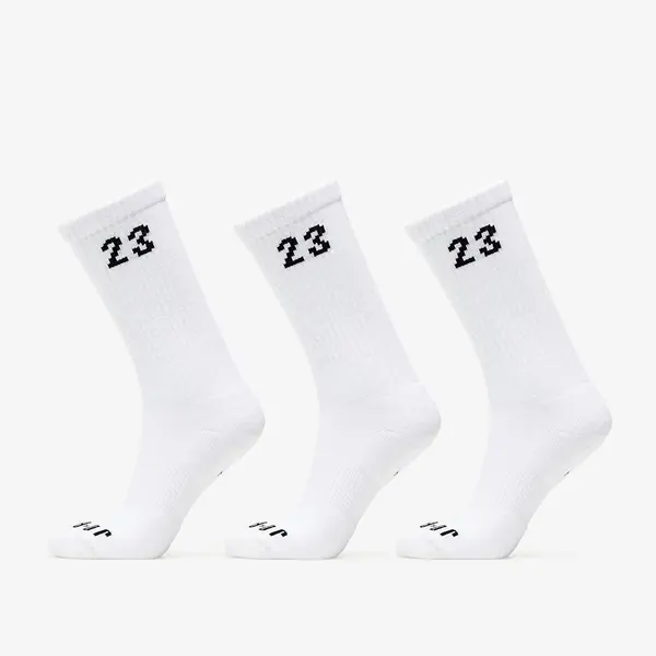 Jordan Чорапи Jordan Essentials Crew Socks 3-Pack White/ Black XL