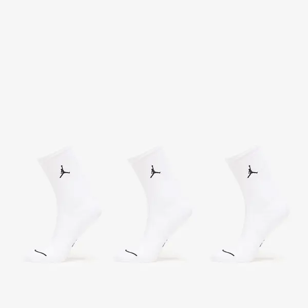Jordan Чорапи Jordan Everyday Crew Socks 3-Pack White/ Black XL