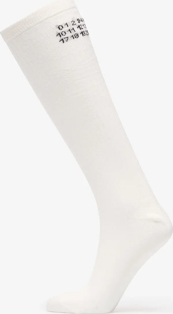 MM6 Чорапи MM6 Bootleg Sock Off White S